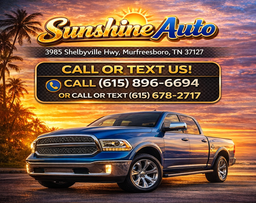 Used Car Dealer Murfreesboro, TN | Sunshine Auto